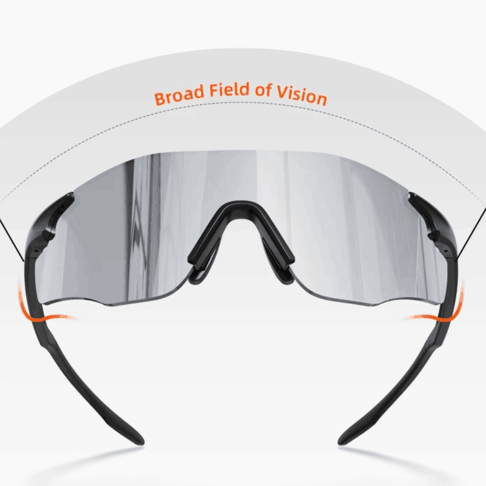 无框镜架 UV400 跑步骑行运动太阳镜 轻便山地自行车眼镜