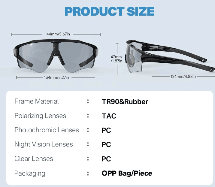 UV400 防护厨房遮挡物无镜片 Pickleball 眼镜